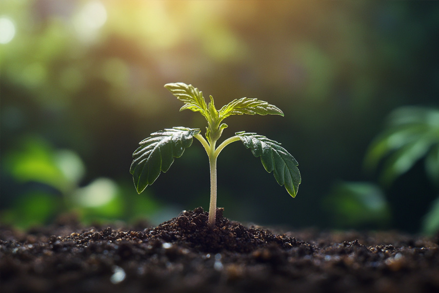 Germinating Cannabis Seeds